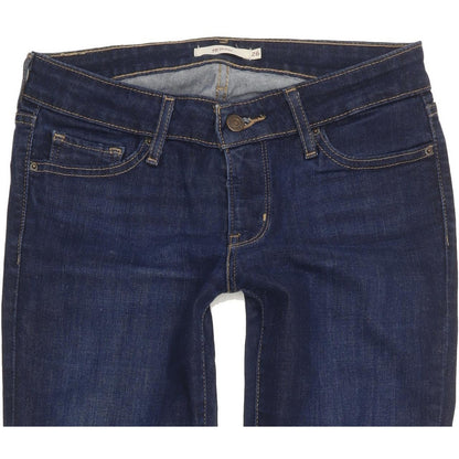 Levi's 711 Women Blue Skinny Slim Stretch Jeans W26 L29
