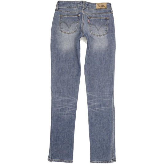 Levi's 571 Women Blue Straight Slim Stretch Jeans W29 L34