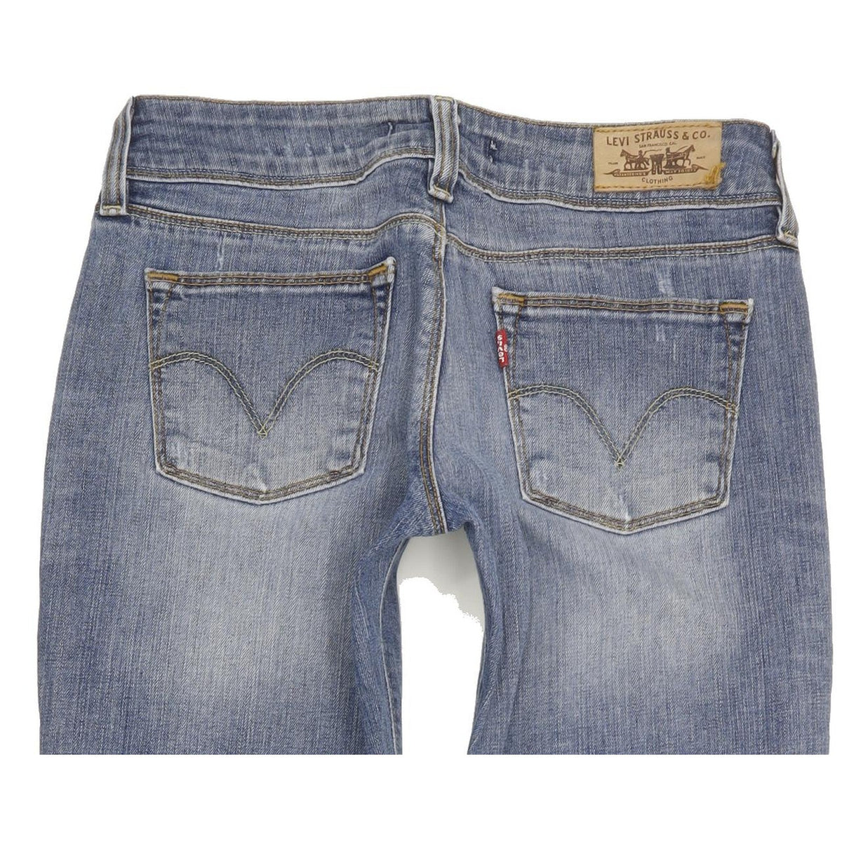 Levi's 571 Women Blue Straight Slim Stretch Jeans W29 L34