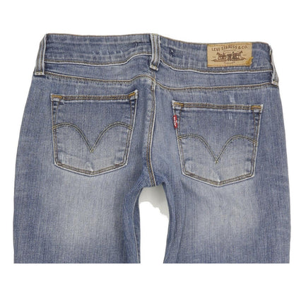 Levi's 571 Women Blue Straight Slim Stretch Jeans W29 L34