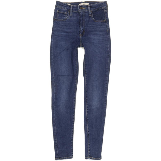 Levi's Mile Blue Skinny Slim Stretch Jeans High Waisted W26 L28