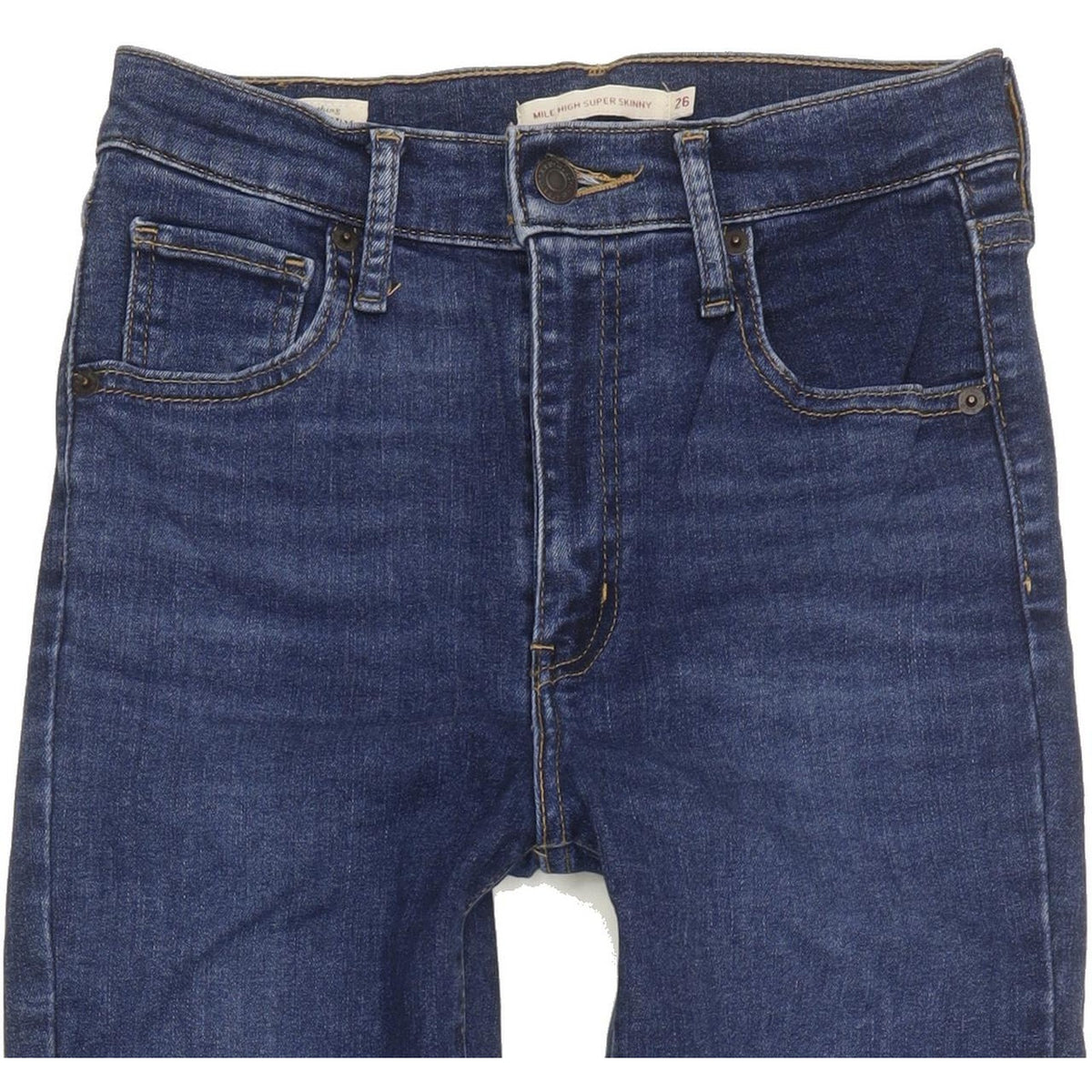 Levi's Mile Blue Skinny Slim Stretch Jeans High Waisted W26 L28