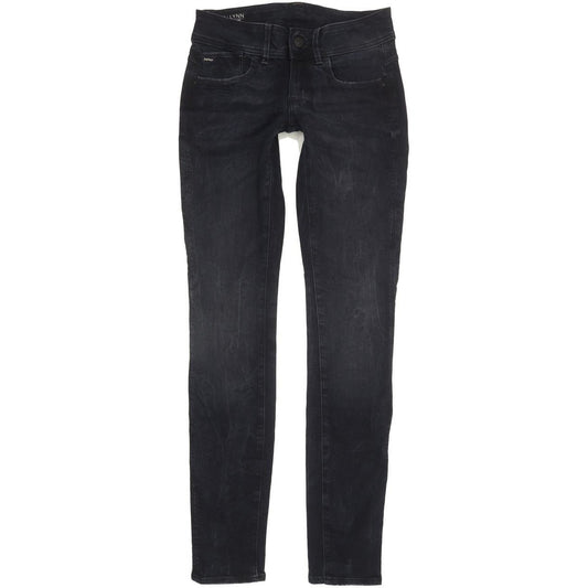 G-Star Lynn Mid Women Navy Skinny Slim Stretch Jeans W28 L32