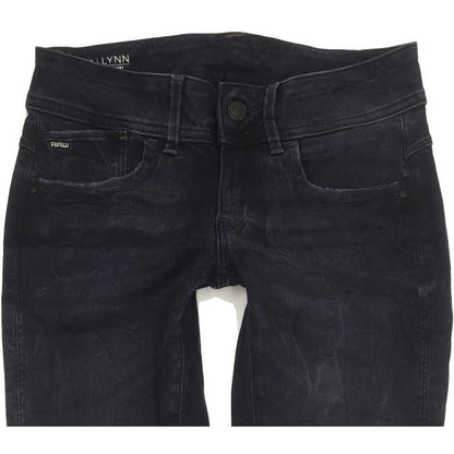 G-Star Lynn Mid Women Navy Skinny Slim Stretch Jeans W28 L32