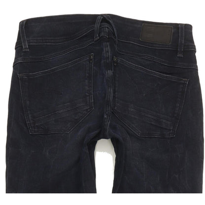 G-Star Lynn Mid Women Navy Skinny Slim Stretch Jeans W28 L32