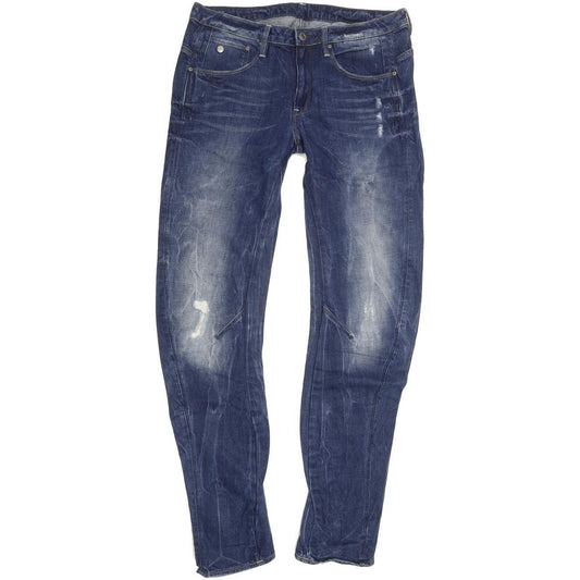 G-Star Arc 3D Women Blue Tapered Loose Boyfriend Jeans W28 L36