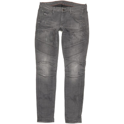 G-Star 5620 Custom Women Grey Skinny Slim Stretch Jeans W29 L32