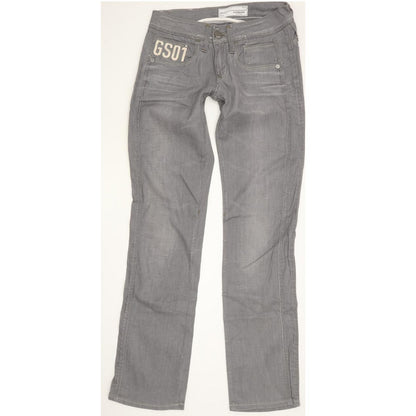 G-Star Saville Women Grey Straight Slim Stretch Jeans W26 L32