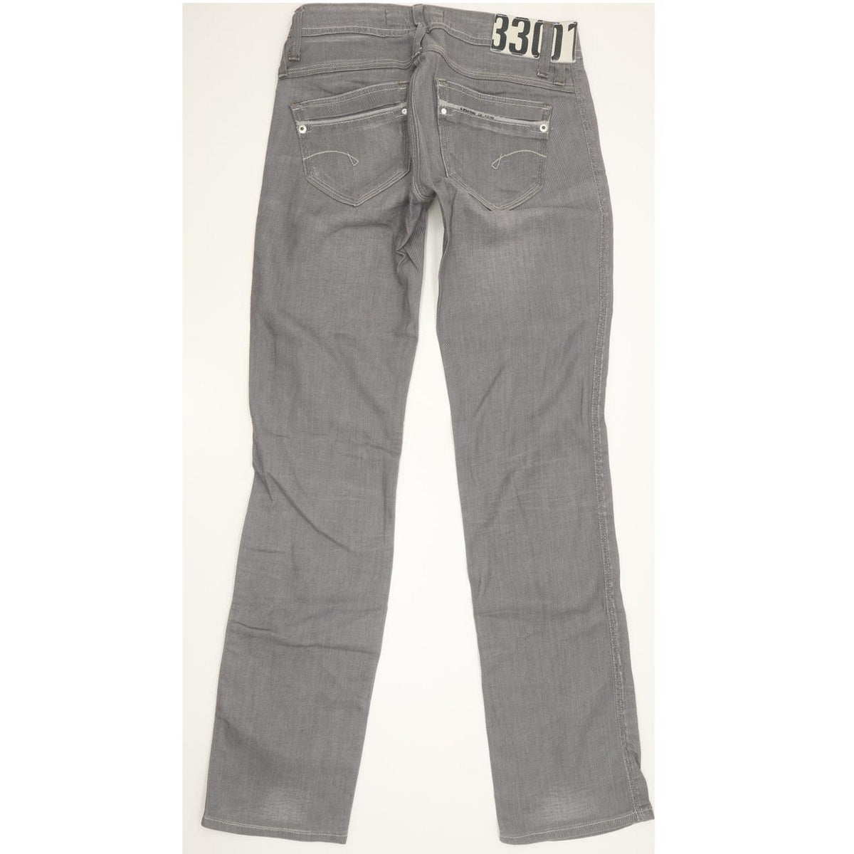 G-Star Saville Women Grey Straight Slim Stretch Jeans W26 L32