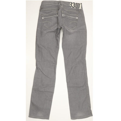 G-Star Saville Women Grey Straight Slim Stretch Jeans W26 L32