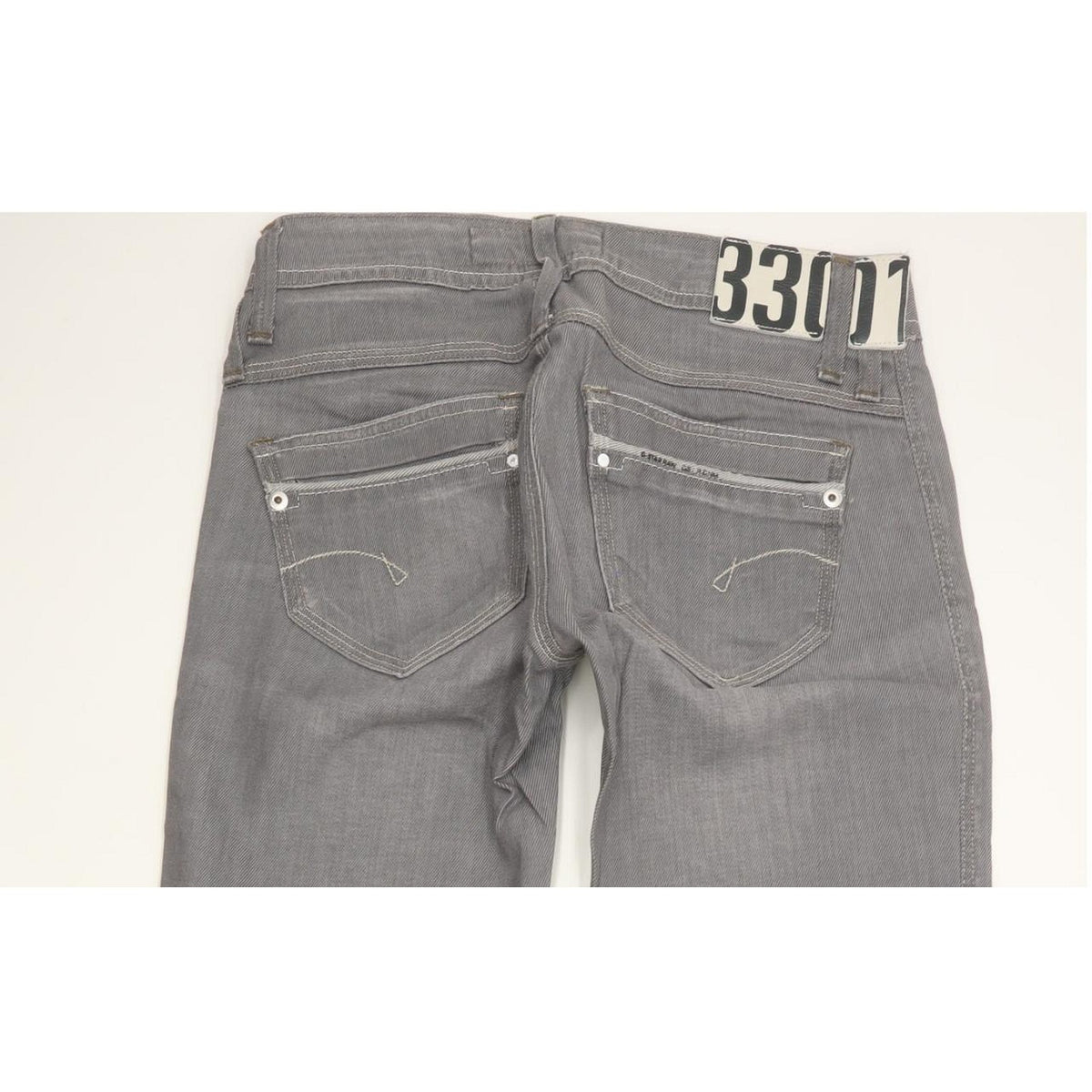 G-Star Saville Women Grey Straight Slim Stretch Jeans W26 L32
