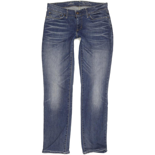 Levi's Demi Curve Women Blue Straight Slim Stretch Jeans W29 L29