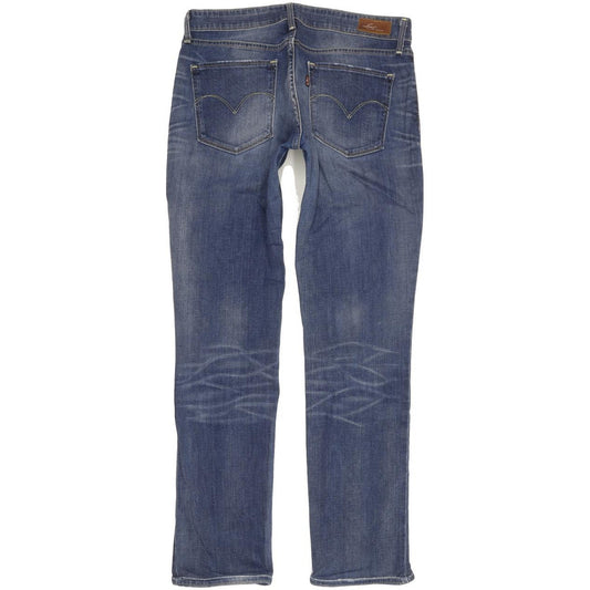 Levi's Demi Curve Women Blue Straight Slim Stretch Jeans W29 L29
