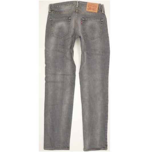 Levi's 511 Men Grey Straight Slim Stretch Jeans W30 L32