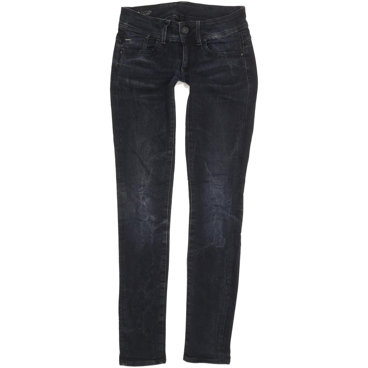 G-Star Lynn Mid Women Navy Skinny Slim Stretch Jeans W26 L32