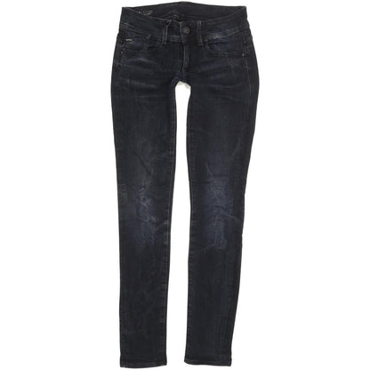 G-Star Lynn Mid Women Navy Skinny Slim Stretch Jeans W26 L32