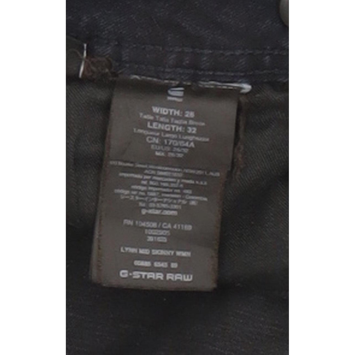 G-Star Lynn Mid Women Navy Skinny Slim Stretch Jeans W26 L32