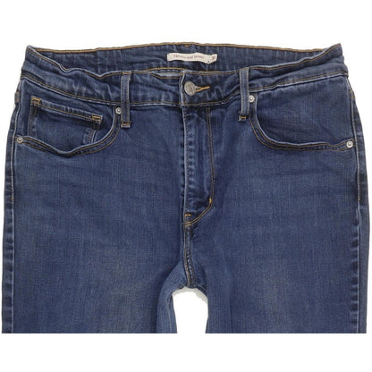Levi's 721 Blue Skinny Slim Stretch Jeans High Waisted W31 L32