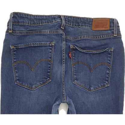 Levi's 721 Blue Skinny Slim Stretch Jeans High Waisted W31 L32