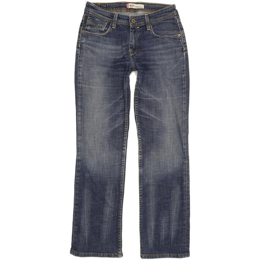 Levi's 627 Women Blue Straight Slim Stretch Jeans W28 L28