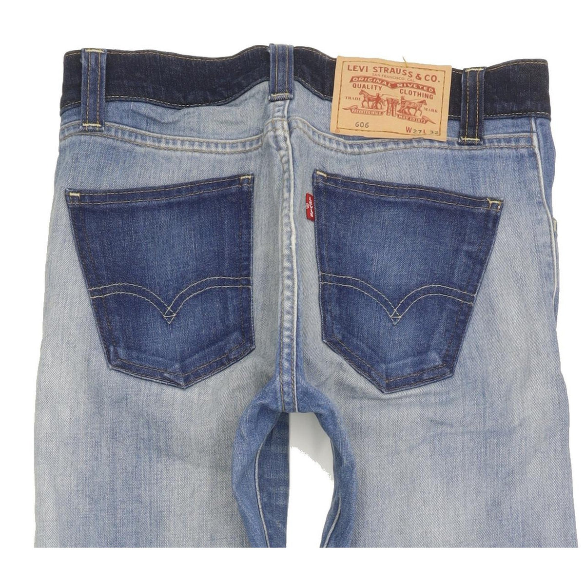 Levi's 606 Women Blue Skinny Slim Stretch Jeans W27 L32
