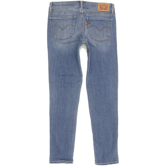 Levi's 711 Women Blue Skinny Slim Stretch Jeans W27 L28