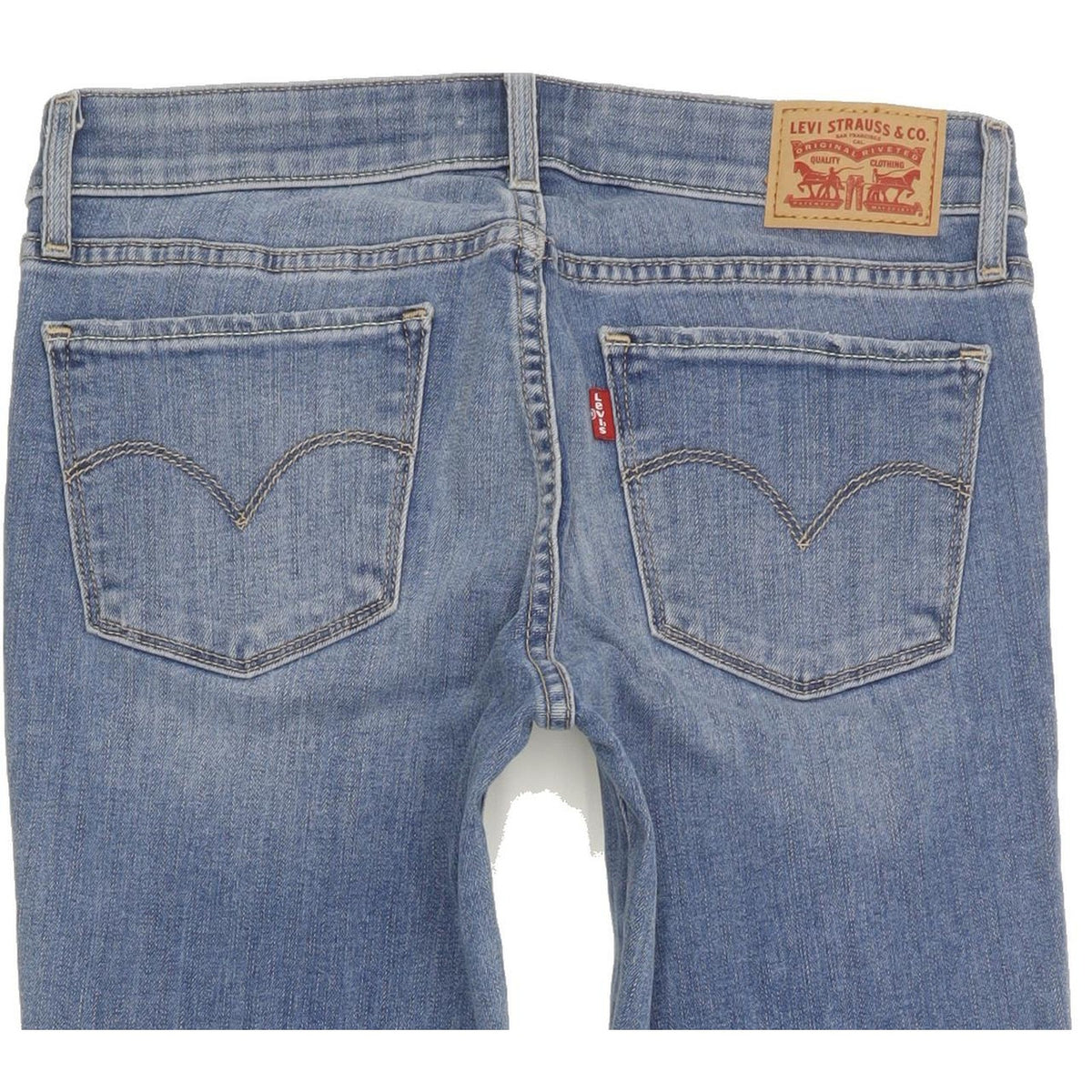 Levi's 711 Women Blue Skinny Slim Stretch Jeans W27 L28