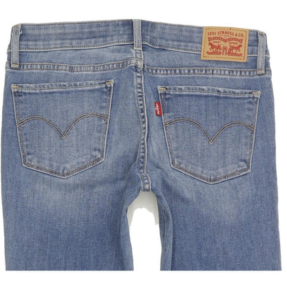 Levi's 711 Women Blue Skinny Slim Stretch Jeans W27 L28