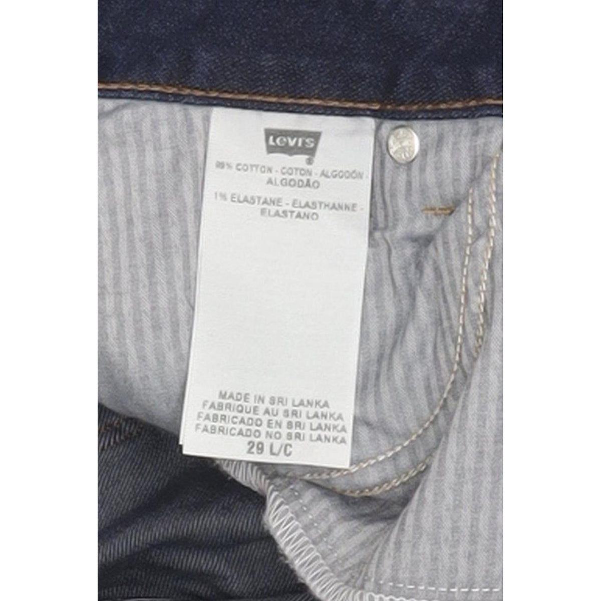 Levi's Bold Curve Women Blue Straight Slim Stretch Jeans W29 L34