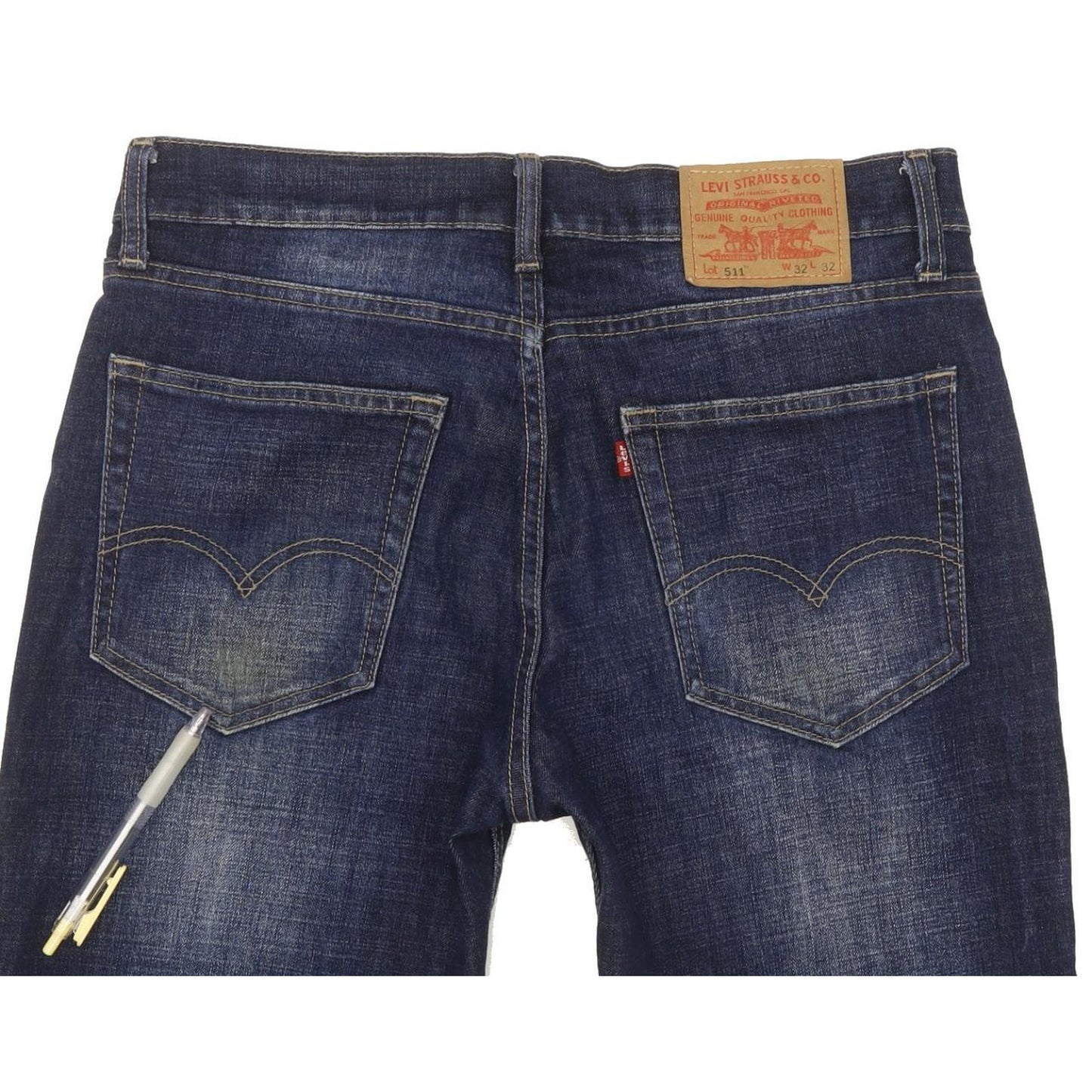 Levi's 511 Men Blue Straight Slim Stretch Jeans W32 L31
