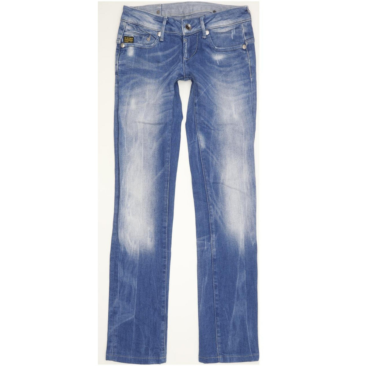 G-Star Midge Women Blue Straight Slim Stretch Jeans W26 L32