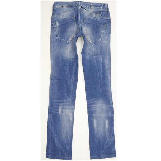G-Star Midge Women Blue Straight Slim Stretch Jeans W26 L32
