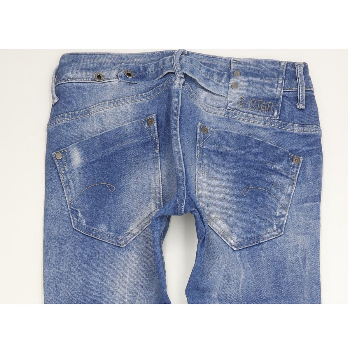 G-Star Midge Women Blue Straight Slim Stretch Jeans W26 L32