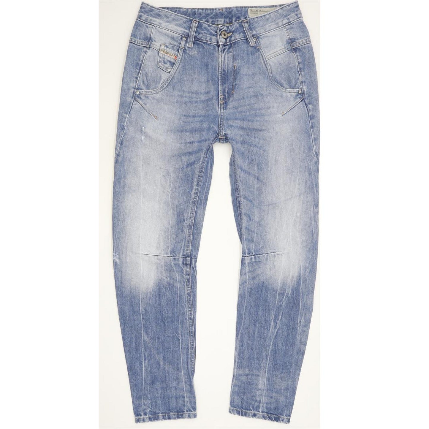 Diesel Fayza 0816P Blue Tapered Relaxed Boyfriend Jeans High Waisted W24 L30