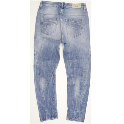 Diesel Fayza 0816P Blue Tapered Relaxed Boyfriend Jeans High Waisted W24 L30
