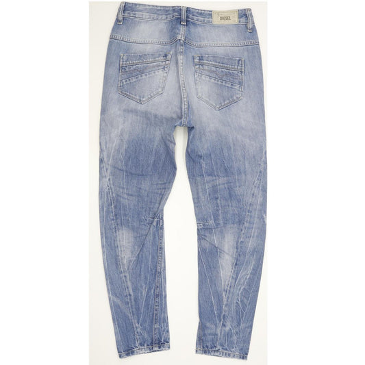 Diesel Fayza 0816P Blue Tapered Relaxed Boyfriend Jeans High Waisted W24 L30