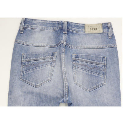 Diesel Fayza 0816P Blue Tapered Relaxed Boyfriend Jeans High Waisted W24 L30