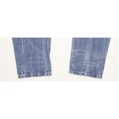 Diesel Fayza 0816P Blue Tapered Relaxed Boyfriend Jeans High Waisted W24 L30