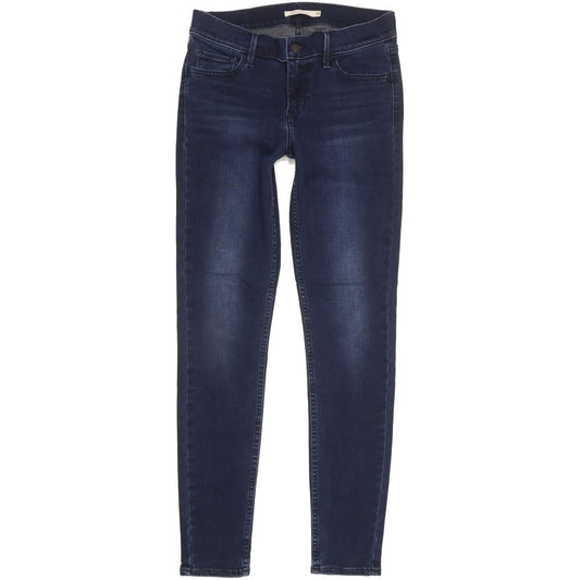 Levi's 710 Super Women Blue Skinny Slim Stretch Jeans W29 L30