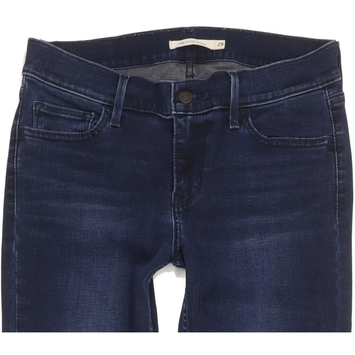 Levi's 710 Super Women Blue Skinny Slim Stretch Jeans W29 L30