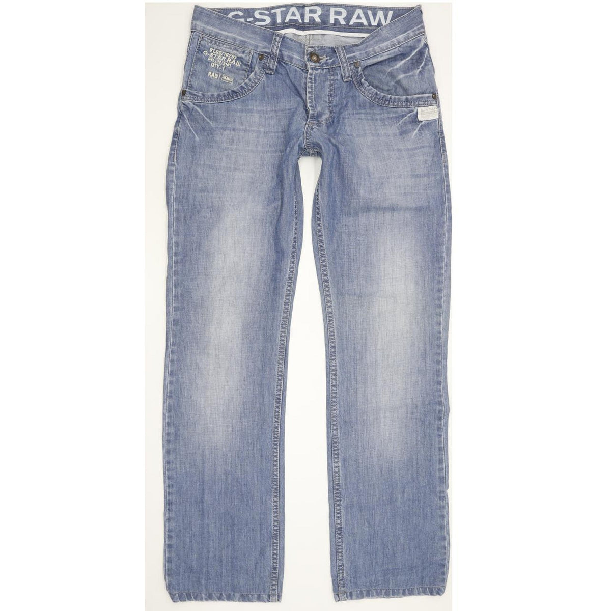 G-Star Women Blue Straight Slim Jeans W30 L31