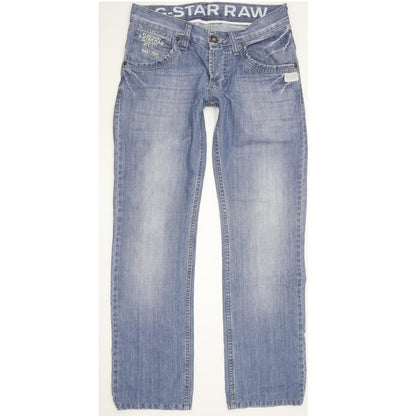 G-Star Women Blue Straight Slim Jeans W30 L31