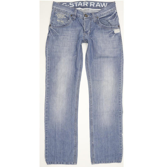 G-Star Women Blue Straight Slim Jeans W30 L31