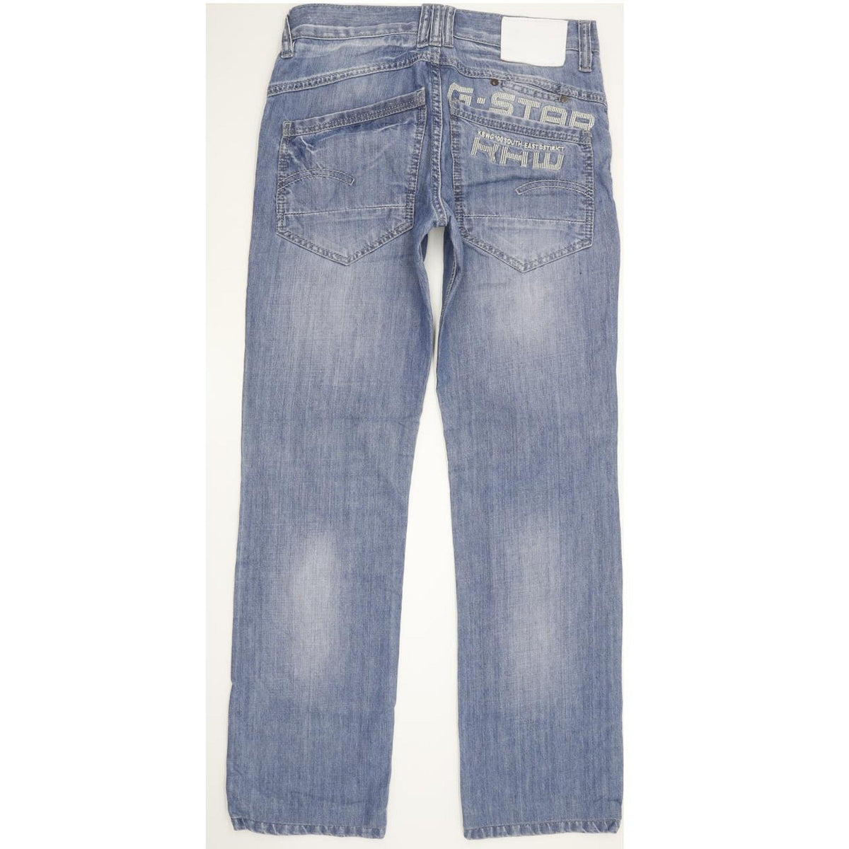 G-Star Women Blue Straight Slim Jeans W30 L31