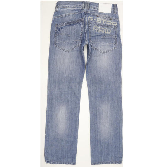 G-Star Women Blue Straight Slim Jeans W30 L31