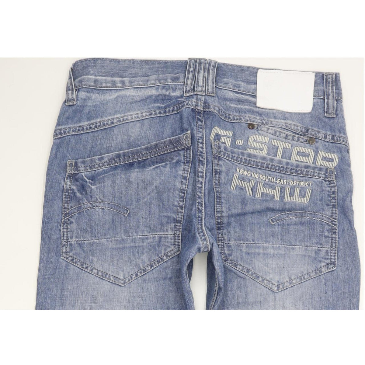 G-Star Women Blue Straight Slim Jeans W30 L31
