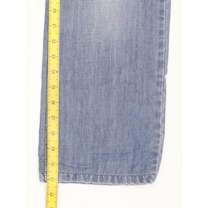 G-Star Women Blue Straight Slim Jeans W30 L31