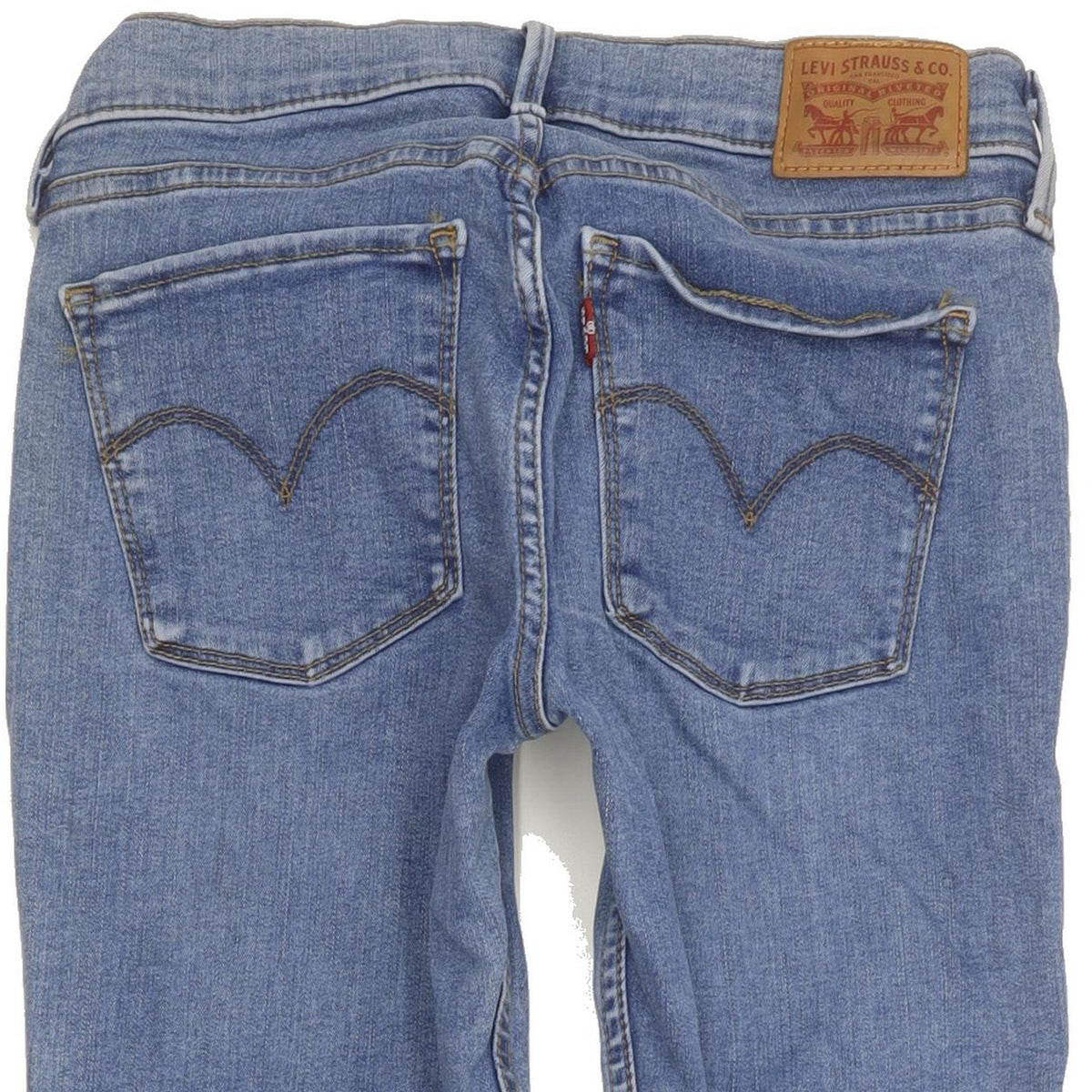 Levi's 710 Super Women Blue Skinny Slim Stretch Jeans W26 L31