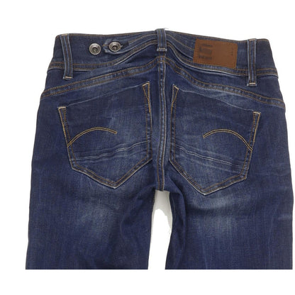 G-Star Midge Saddle Women Blue Straight Slim Stretch Jeans W24 L28