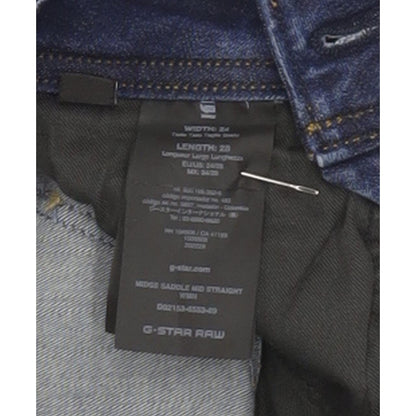 G-Star Midge Saddle Women Blue Straight Slim Stretch Jeans W24 L28